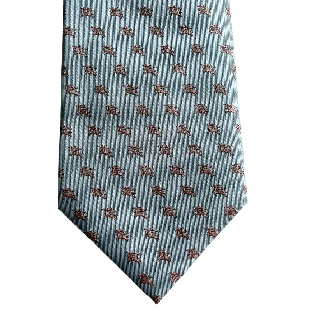 Burberry Equestrian Knight Silk Necktie - Picture 5 of 11